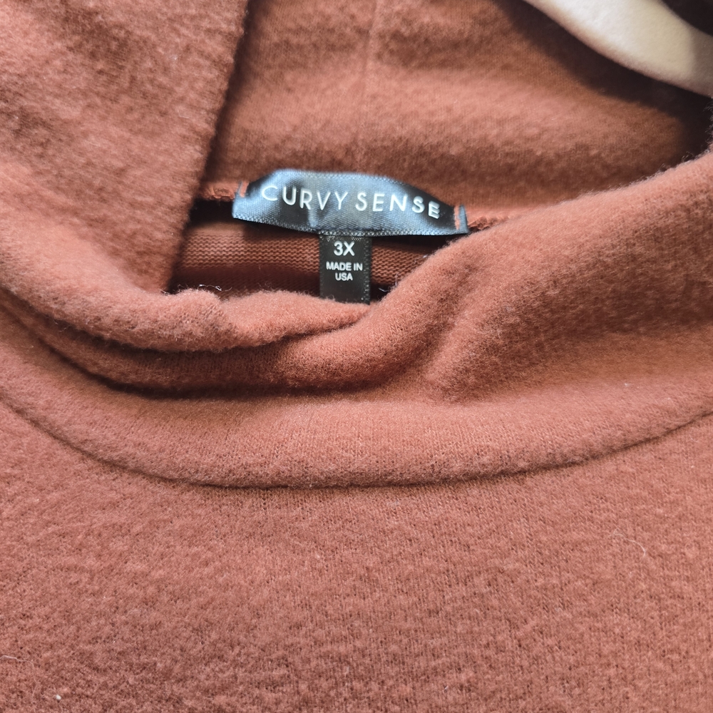 Cropped Rust Orange Two-Piece Set - Picture 3 of 3
